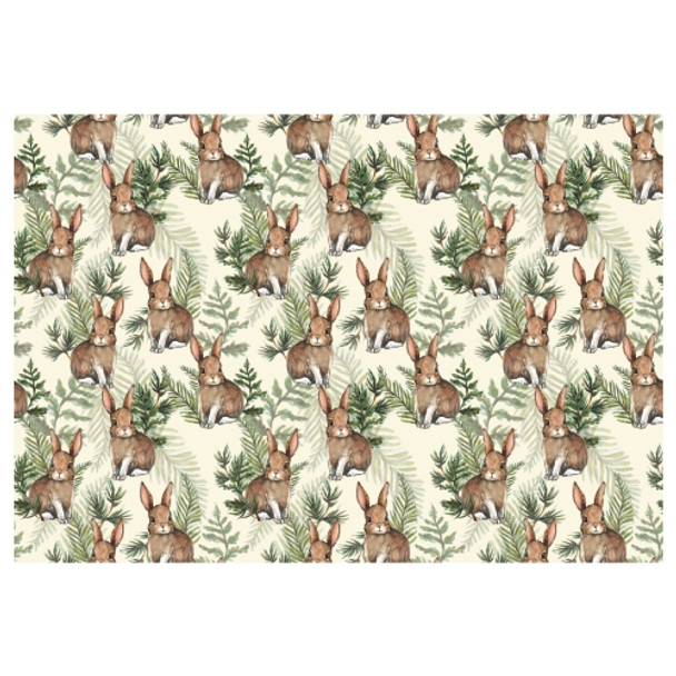 PVCPM55 PVC Placemat - Brown Bunnies