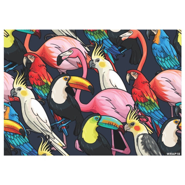 PLACEML232 Disposable Placemat - Tropical Birds