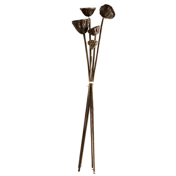 JM83991B Artificial Plant - Dark Lotus Bouquet