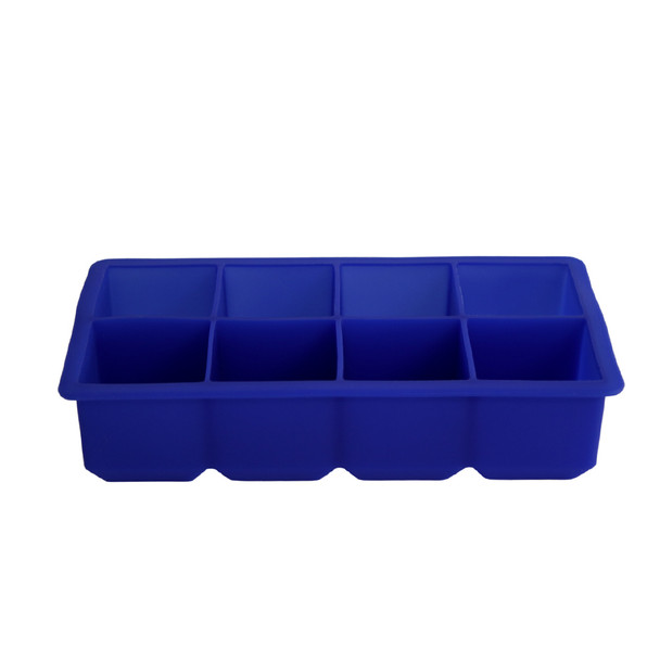HH641C Silicone Ice Cube Tray - Blue 8 Cubes