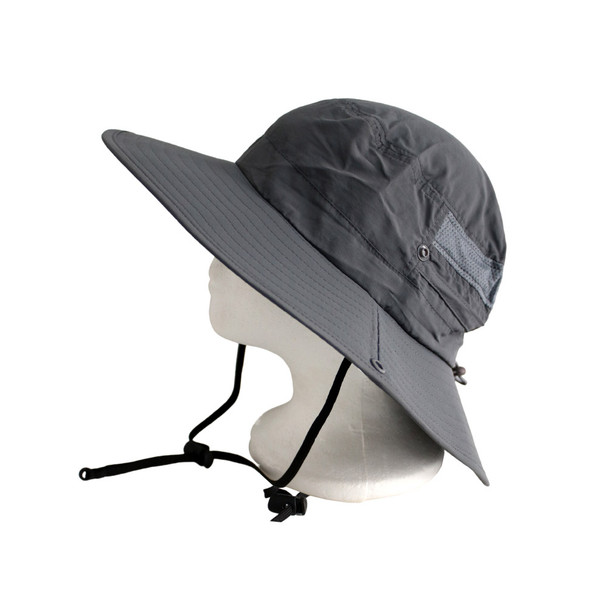 YF2223B Polyester Large Hat - Steel Grey