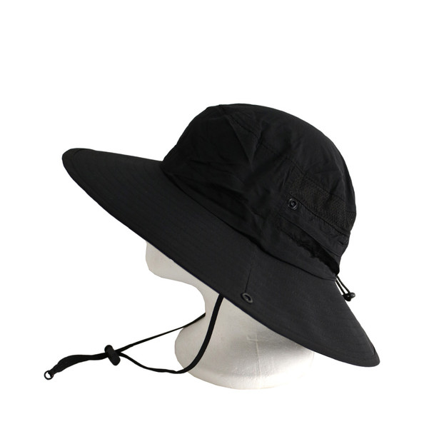 YF2223C Polyester Large Hat - Black