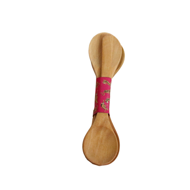 WSBS10 6pc Wooden Spoon Bundle - Pink Tiger