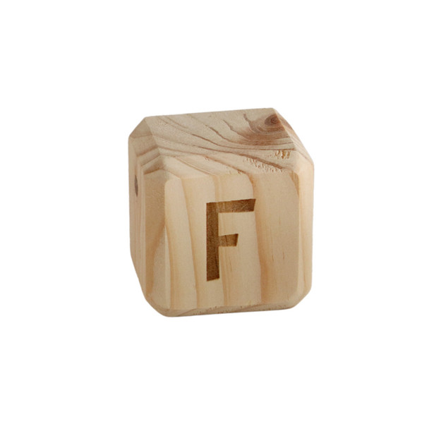 WABF Wooden Alphabet Block - F