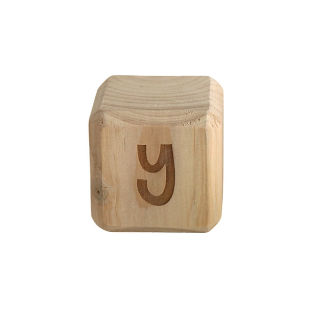 Wooden Alphabet Block - Y