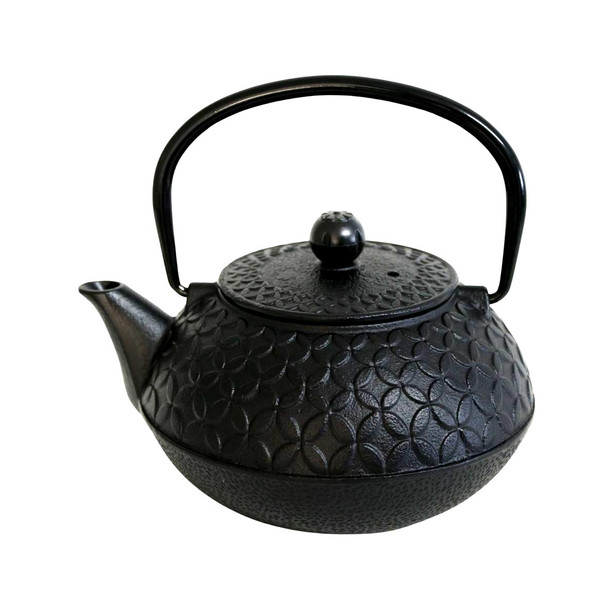 Diamond Pattern Texture Teapot IRONTY25 Iron Teapot - Black Diamond Pattern 800ml - Bali Trading Wholesale