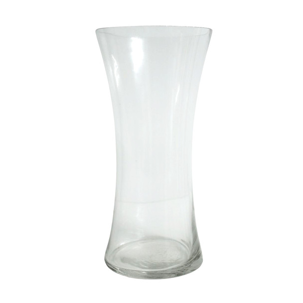 VA8225 Glass Hourglass Vase - D12H25