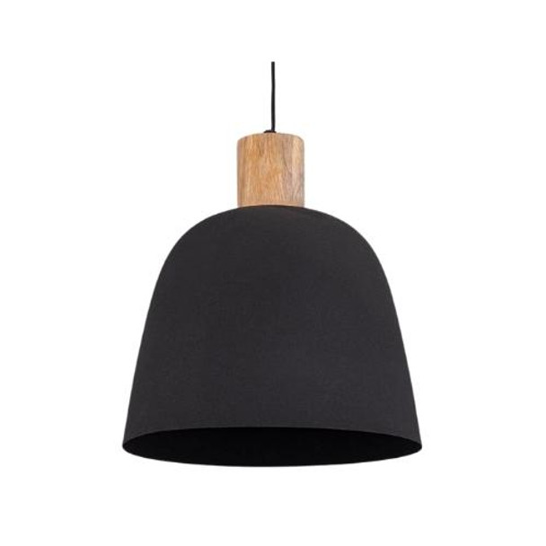 YS10056 Pendant Lamp - Black And Wood Drop