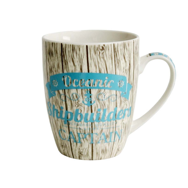 BPM3435GB Ceramic Mug - Captain, Wood Finish