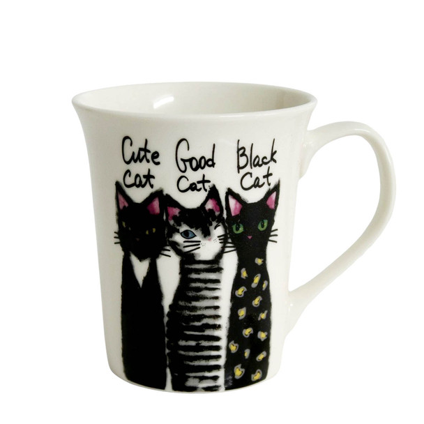 R4574D Ceramic Mug - Cute Cat Left