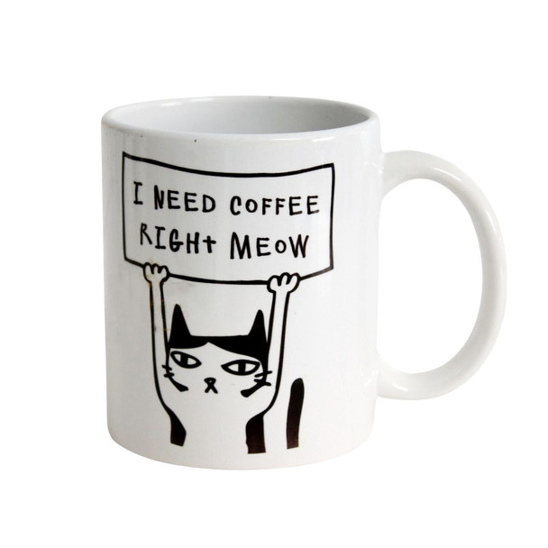 CPM105 Ceramic Printed Mug - Coffee Meow