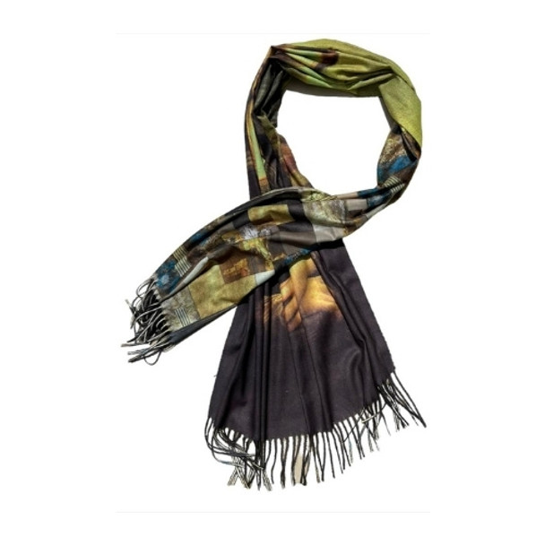 YX2301 Cashmere Scarf - Mona Lisa, Mosaic