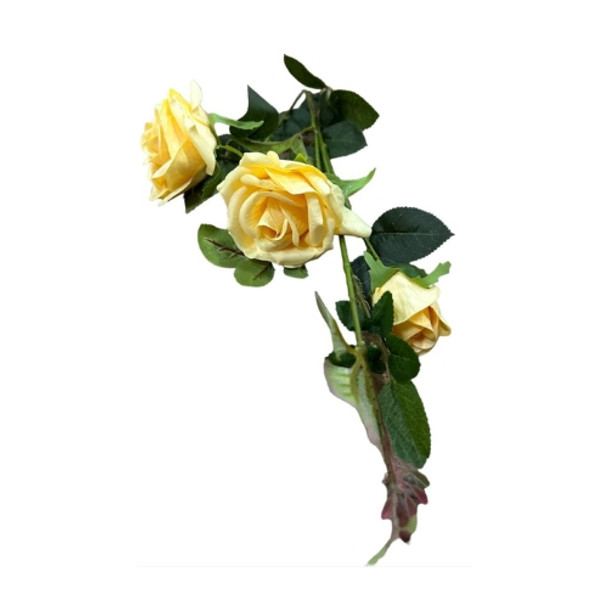 XSJ23102C Artificial Flower - Yellow Roses 70cm