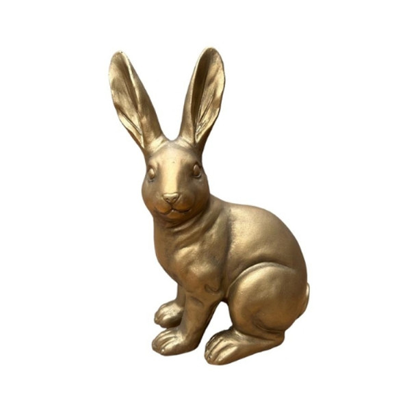 9827SB140 Small Gold Big Ear Sitting Bunny