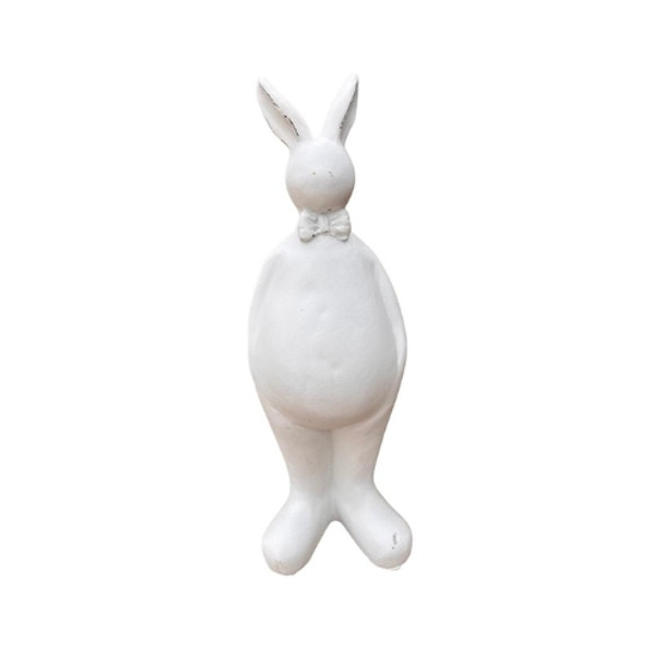 17548SA584 Small Big Belly Standing Bow Tie Bunny