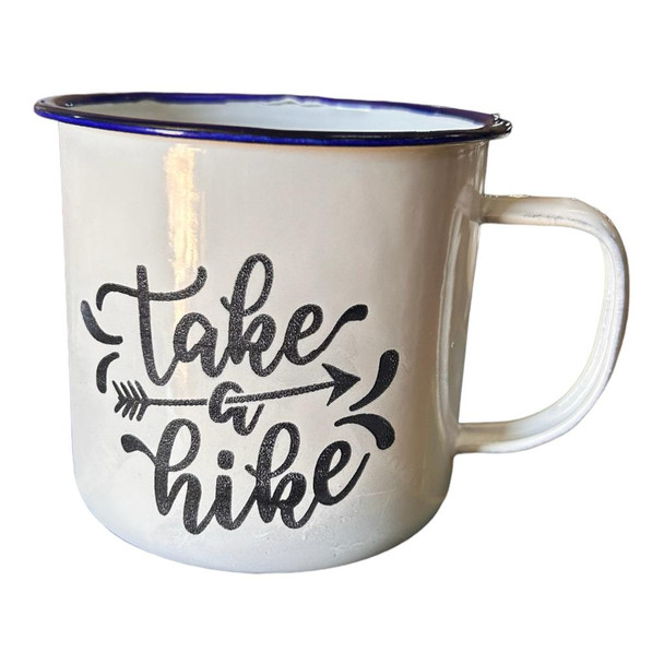 ENA69 Engraved Enamel Mug - Take A Hike