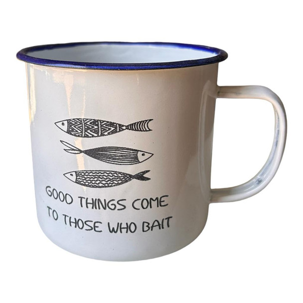 ENA78 Engraved Enamel Mug - Good Things