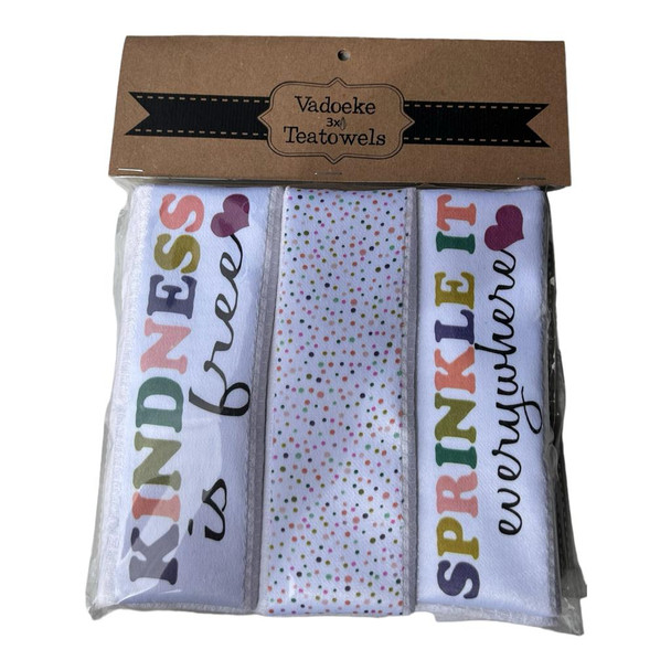 DCLOTH73 Dishcloth Set of 3 - Kindness Is Free