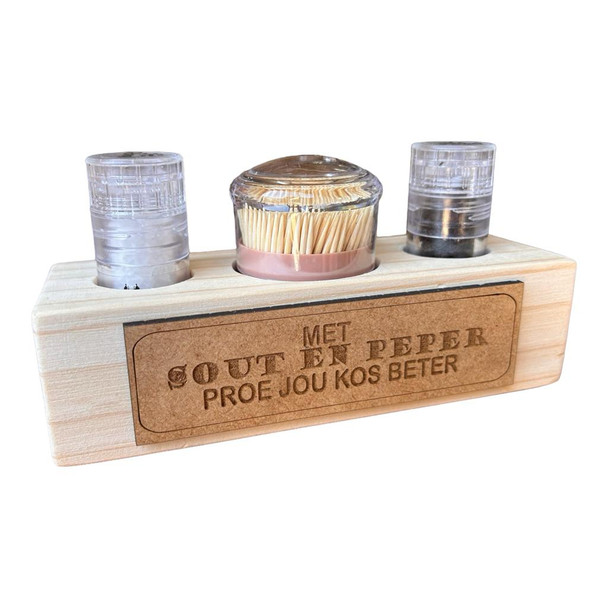 SPTH12 Salt, Pepper And Toothpick Holder - Proe