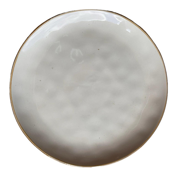 TM24ST0103021 Ceramic Plate - Cloudy Light Grey