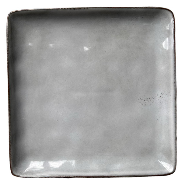 TM24ST0103029 Ceramic Square Plate - Cloudy Grey