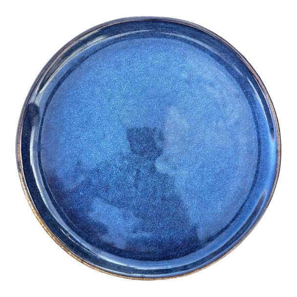 TJL25407 Ceramic Plate - Blue, White Speckle
