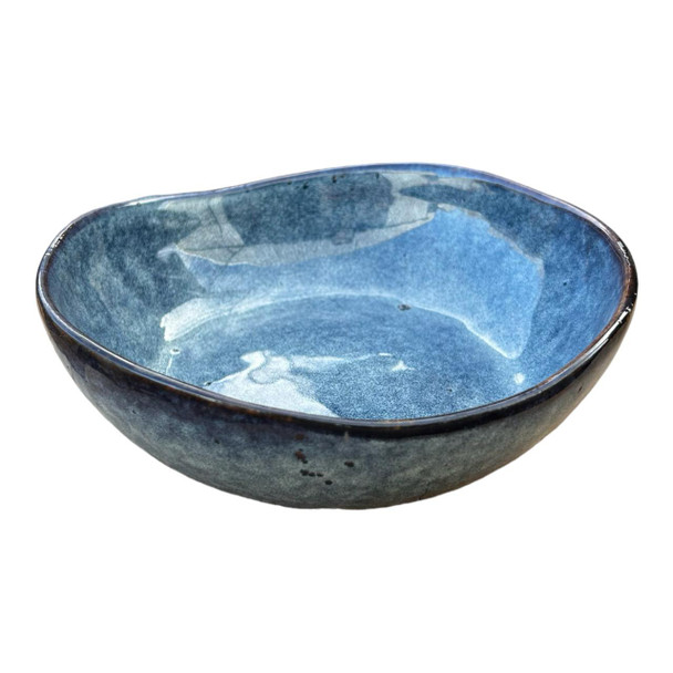 TJL25408 Ceramic Bowl - Blue, White Speckle
