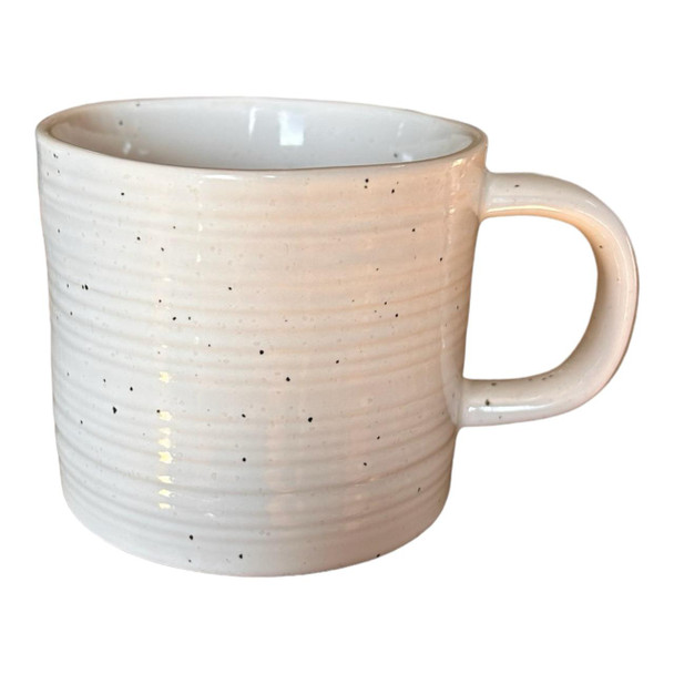 TJL25479A Ceramic 10oz Mug - Speckled White