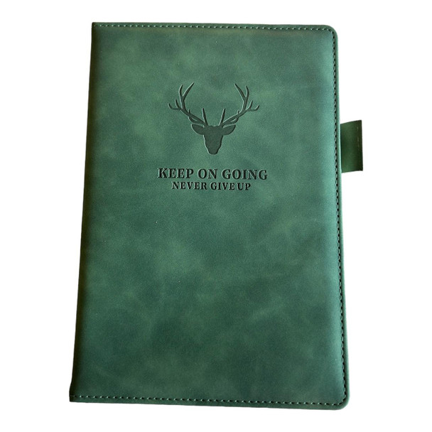 FY14F A5 Premium Journal Deer Notebook – Forest Green