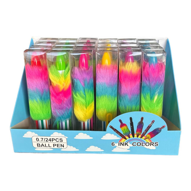 MP1 Multicolour Pens Box Of 24 - Rainbow Fluff