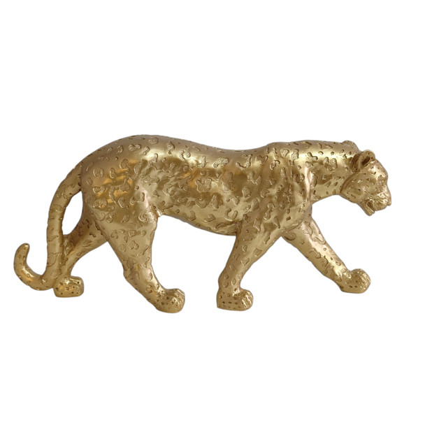 LT6239A Decor Piece - Gold Walking Leopard
