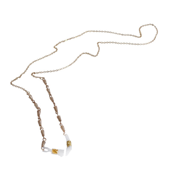 JANAA06 Glasses Chain - Gold Beads, Gold Chain