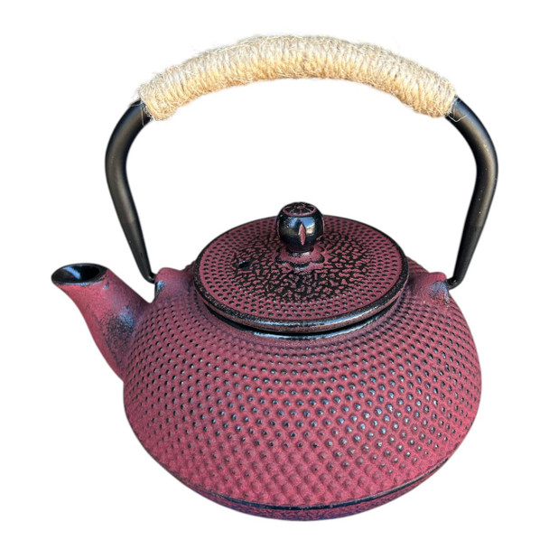 IRONMT01 Iron Metal Teapot 600ml - Red