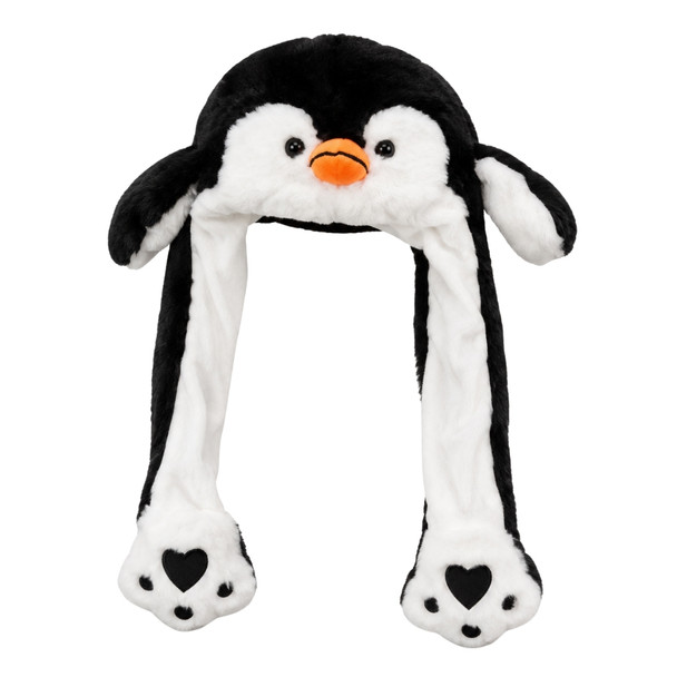 CH7 Polyester Animal Squeeze Hat - Penguin