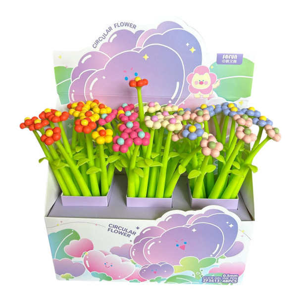 GP3613 Gel Pens Box of 48 - Bubble Flowers
