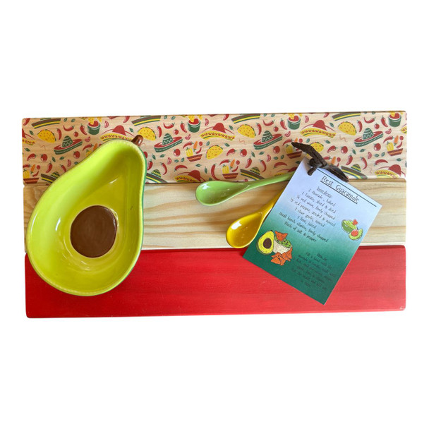 3PLATS8 Wooden Platter - Quacamole Avo
