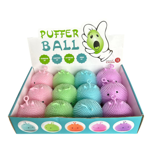 18131 Squeeze Toy Box of 12 - Puffer Balls