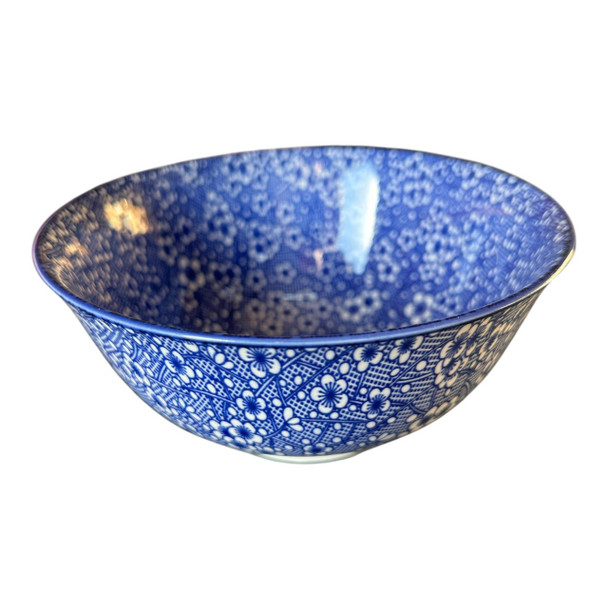 ZY004J Ceramic Bowl - Blue Cherry Blossoms