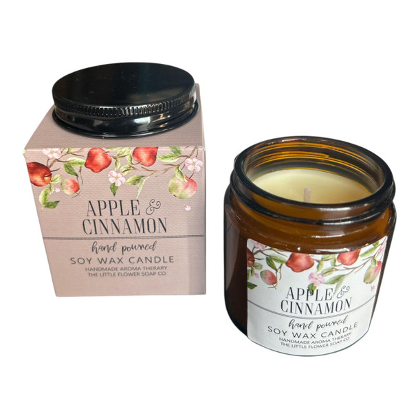 AXW2336C Litte Flower Scented Candle - Apple And Cinnamon
