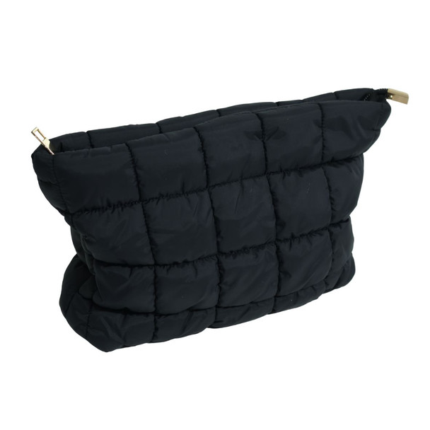 MUBHY1A Puffer Polyester Bag - Black Quilted