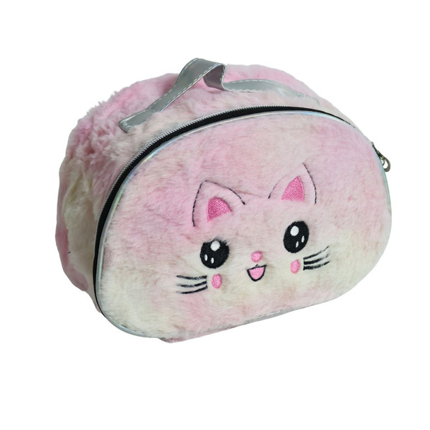 MUBHY5A Plush Pink Cat Handbag