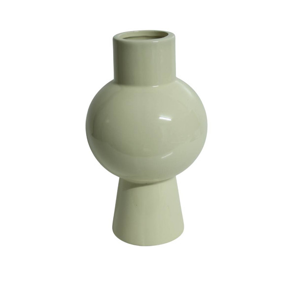 ZGB1B Modern Geometric Ceramic Vase - Off-White