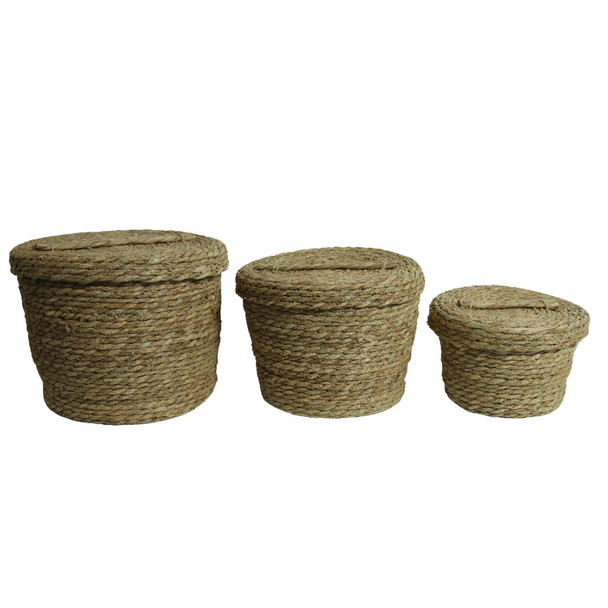 GY01 Tall Round Handled Basket Set (3 Pieces)