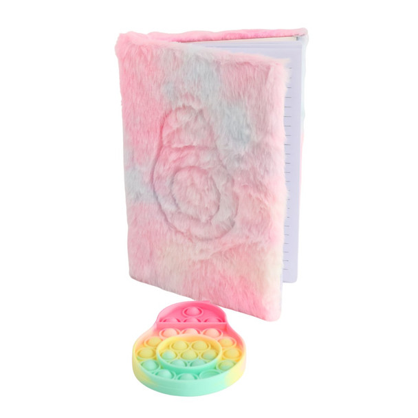 HH5D A5 Novelty Notebook - Pop It Avocado, Dreamy Fur