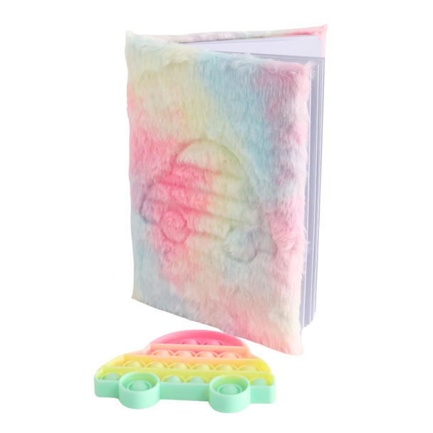 HH5G A5 Novelty Notebook - Pop It Car, Dreamy Fur