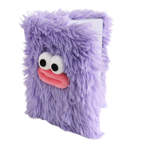 HH8A A5 Novelty Notebook - Purple Fur Big Lips