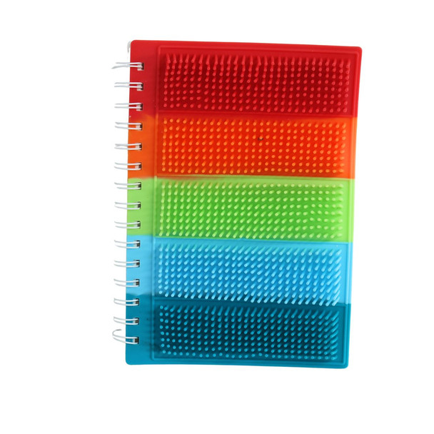 HH15D A5 Spikey Fidget Notebook - Sunset Spectrum