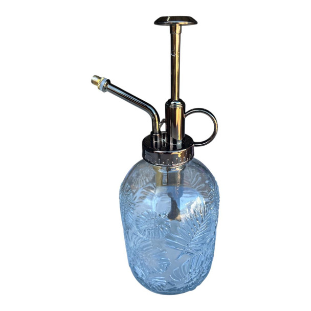 XY11C  Wash Up Bottle - Clear, Monstera Leaves