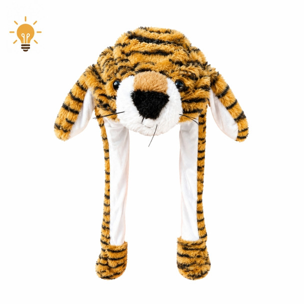 CH2J Polyester Animal Light Up Squeeze Hat - Tiger