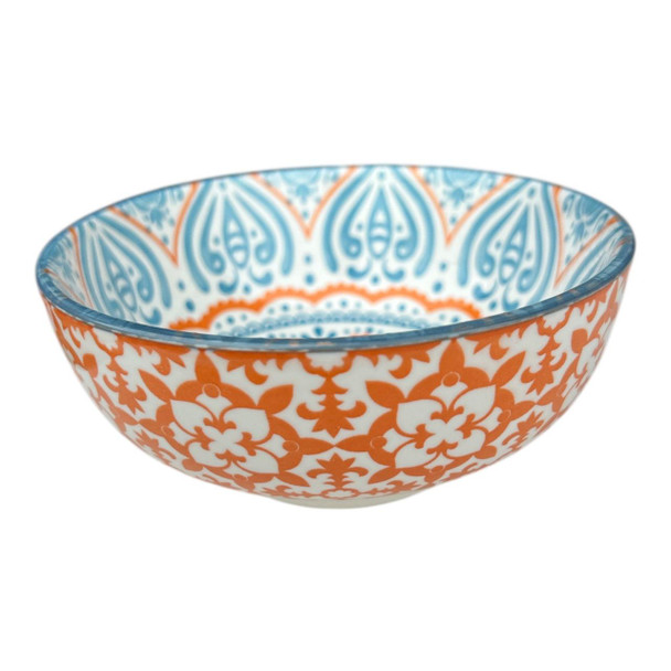 ZY027O Ceramic Bowl 6cmh - Coral Blue